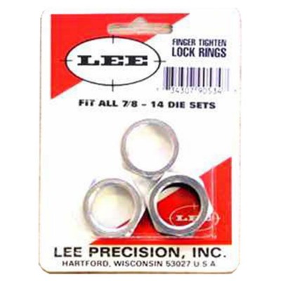 Lee Precision Self Lock Rings Aluminium x 3 90534