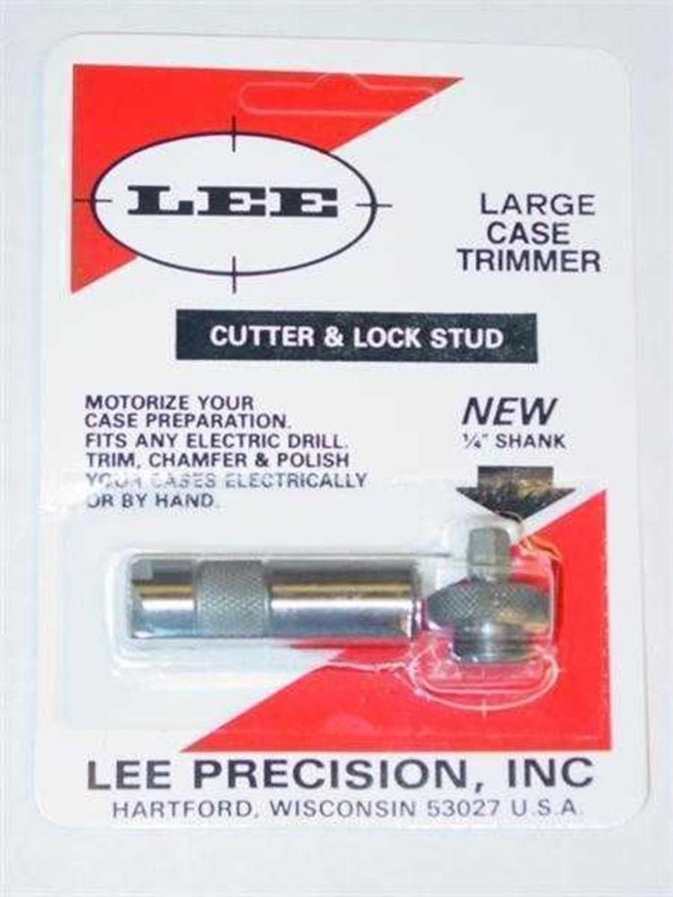 Lee Precision Large Case Trimmer Cutter & Lock Stud 90401 CDSG Ltd