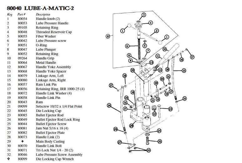 RCBS LubeAMatic 2 Handle Knob SPARE PART RCBS80054 CDSG Ltd