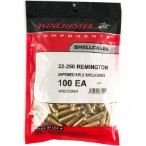 Winchester Brass 22-250 REM 100 Pack WINU22250