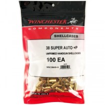Winchester Brass 38 SUPER AUTO+P 100 Pack WINU38SUPER